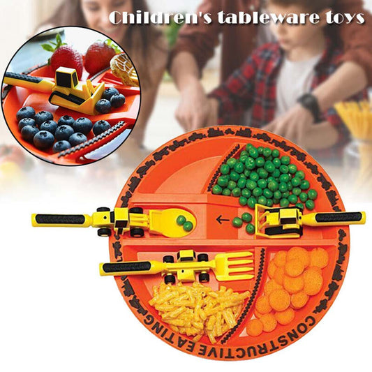 Constructive Eating Garden Fairy Plate & Utensils Children'S 